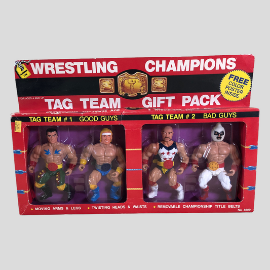 Madison Ltd. Wrestling Champions Bootleg/Knockoff Tag Team Gift Pack: Mr. Tattoo & Indian Joe vs. Killer Bandit & Ivan the Snake Man