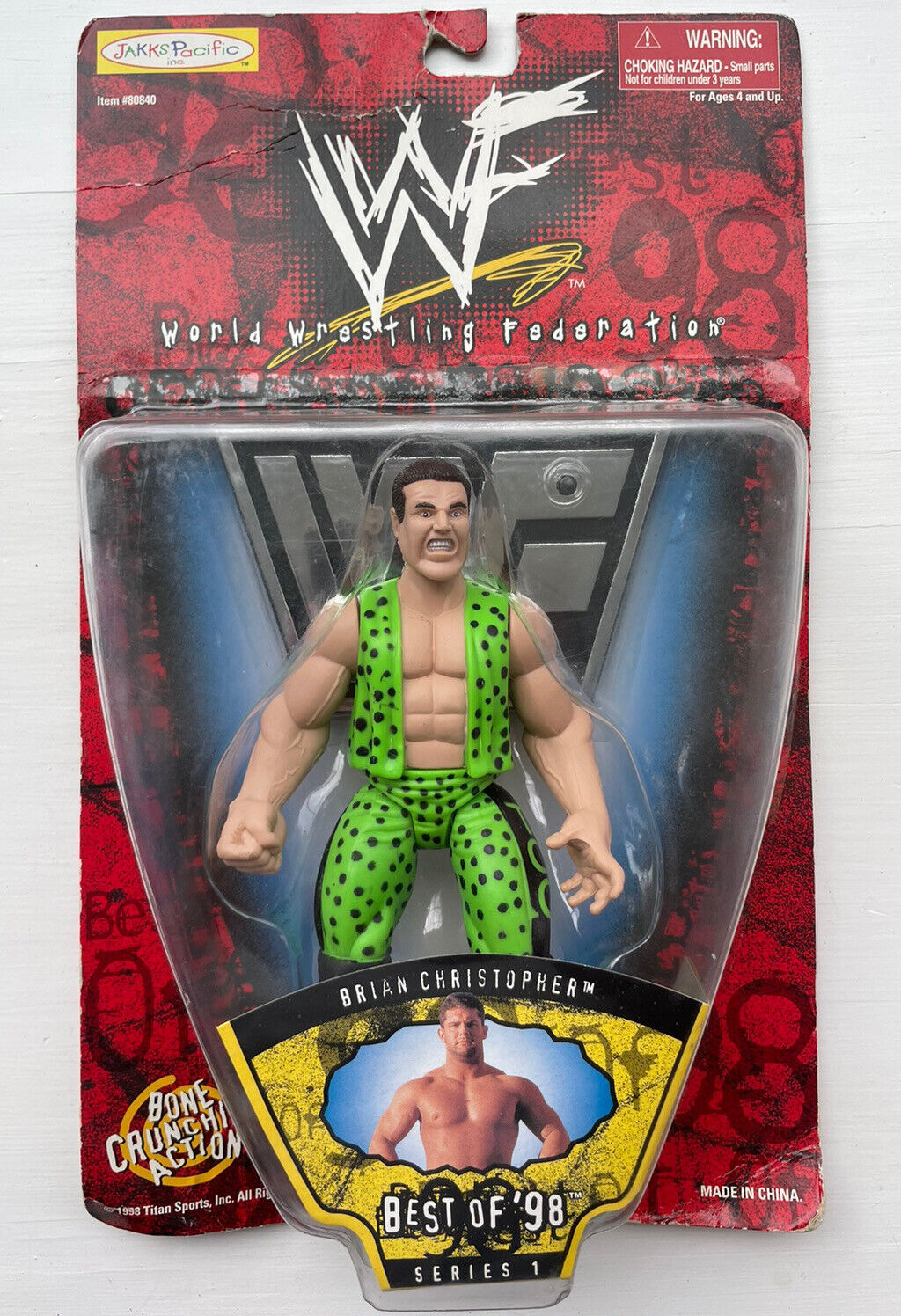 1998 WWF Jakks Pacific Best Of 1998 Series 1 Brian Christopher [Exclus ...