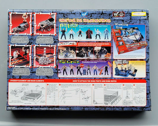 1999 WWF Jakks Pacific Brawl-4-All Ring of Doom: Viscera, Undertaker, Stone Cold Steve Austin & Vince McMahon
