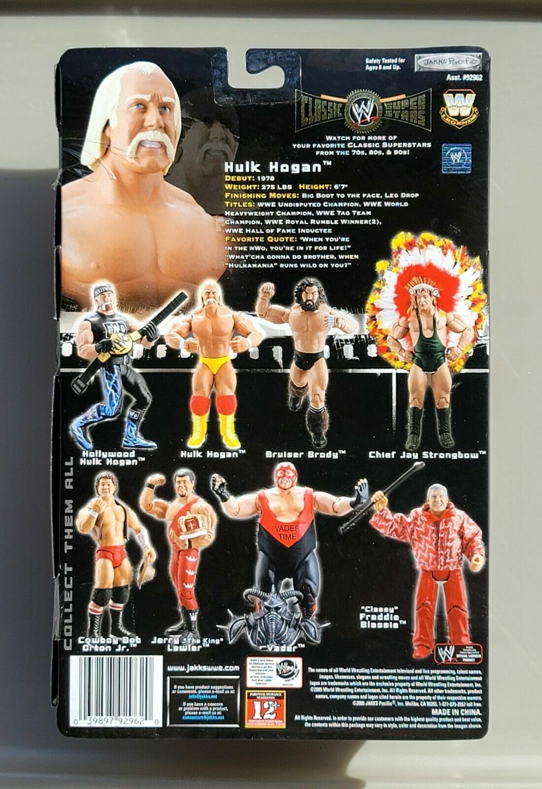 2005 WWE Jakks Pacific Classic Superstars Series 8 Hulk Hogan