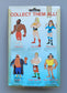 1985 WWF Winston Toys Hulk Hogan's Rock 'N' Wrestling Collectable Erasers Hulk Hogan [With Arms Down]