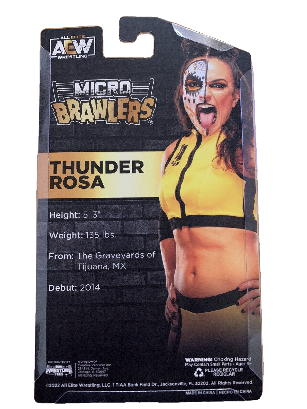 2023 Pro Wrestling Tees AEW Crate Thunder Rosa Micro Brawler