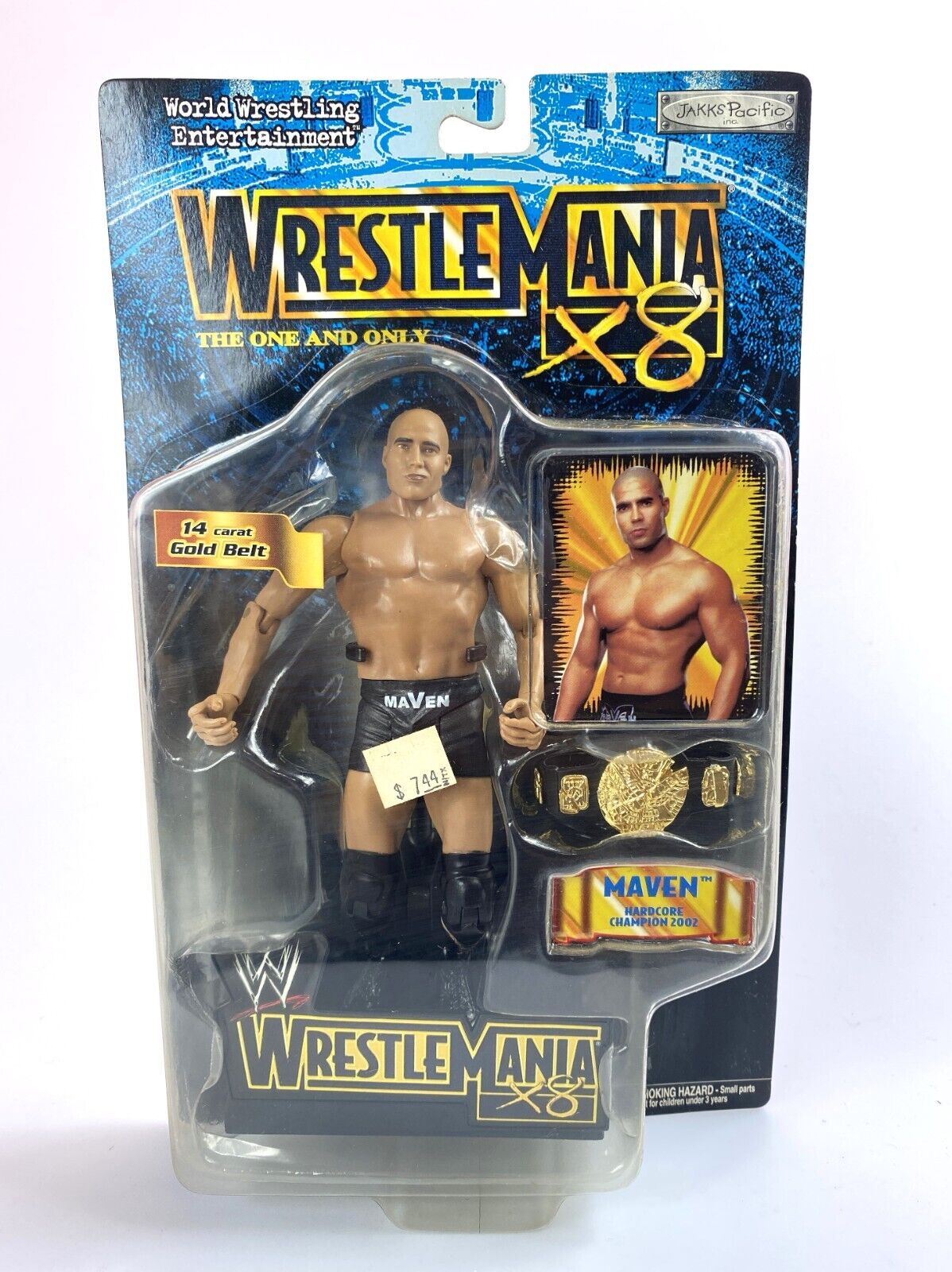 2002 WWE Jakks Pacific R-3 Tech WrestleMania X8 Maven