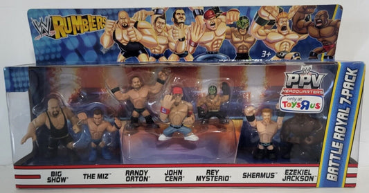 2012 WWE Mattel Rumblers Series 2 Battle Royal 7-Pack: Big Show, The Miz, Randy Orton, John Cena, Rey Mysterio, Sheamus & Ezekiel Jackson