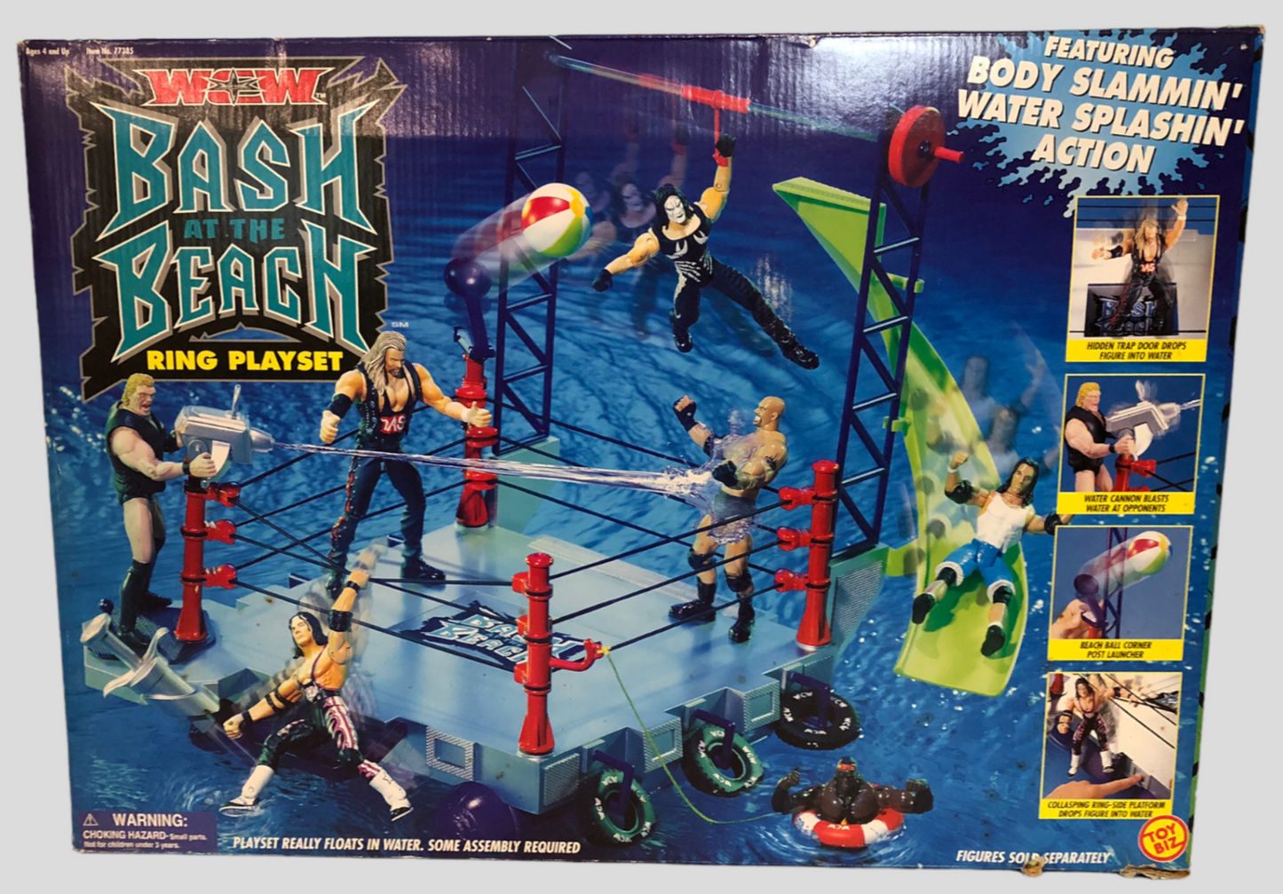 2000 WCW Toy Biz Bash at the Beach Ring Playset