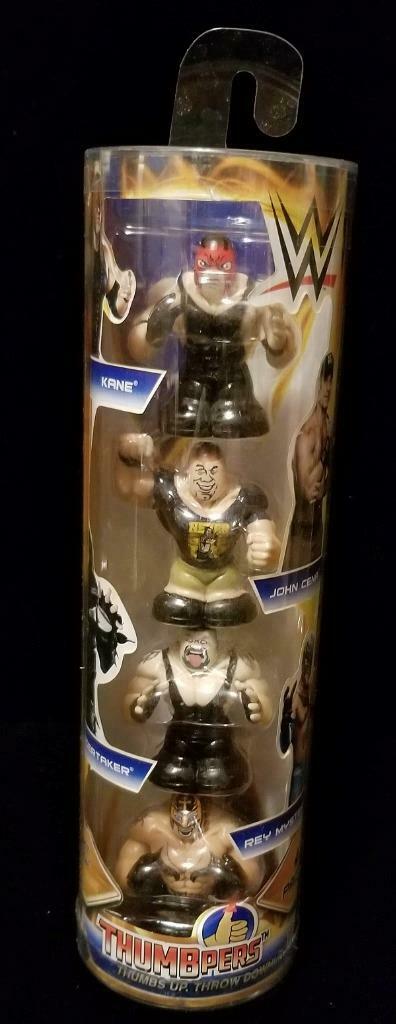 2013 WWE Wicked Cool Toys Thumbpers Series 1 4-Pack: Kane, John Cena, Undertaker & Rey Mysterio