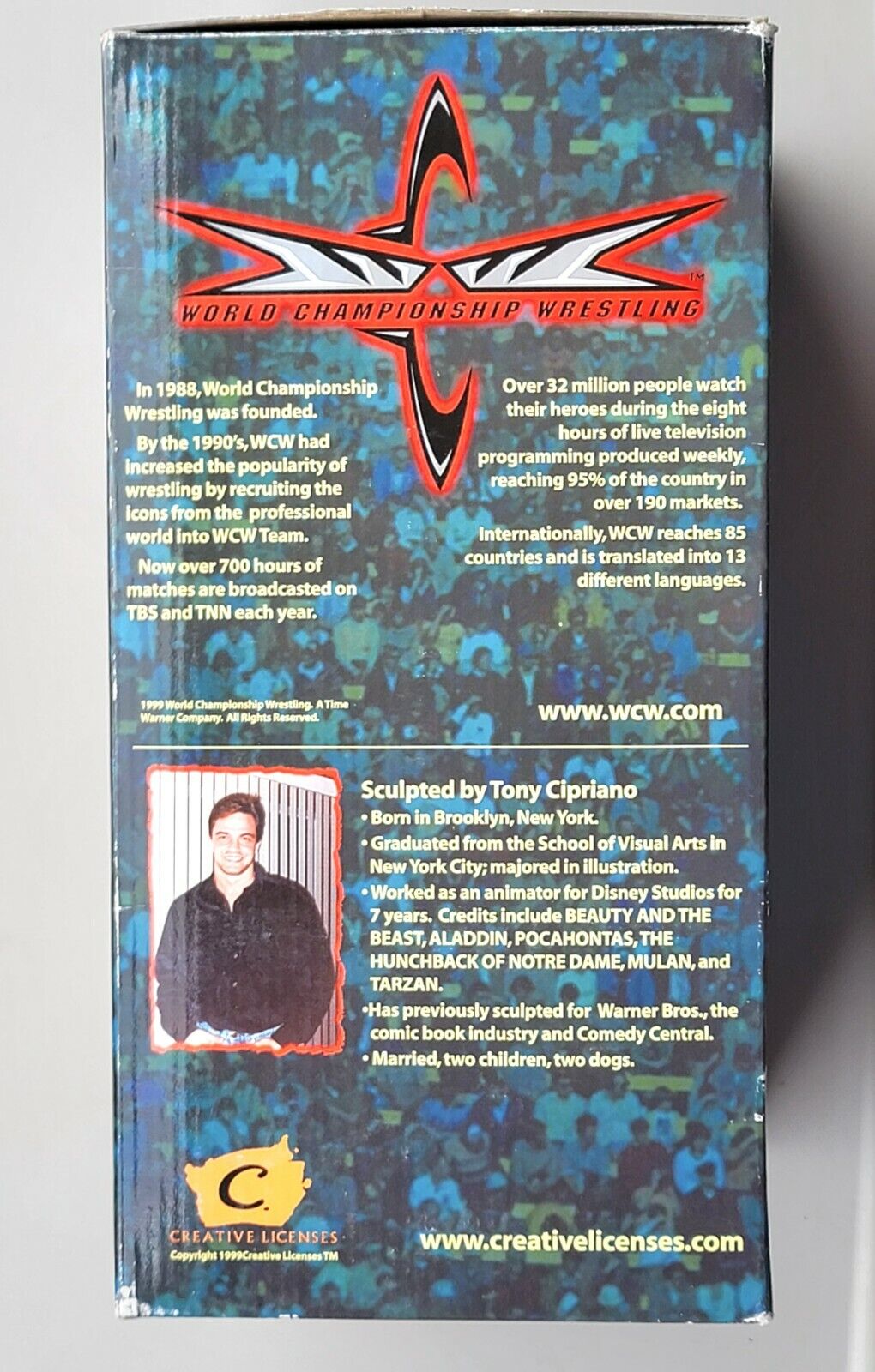 1999 WCW Creative Licenses Diamond Dallas Page Cold Cast Porcelain Sculpture