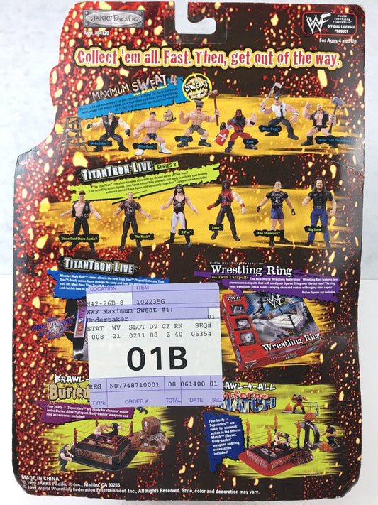 1999 WWF Jakks Pacific Maximum Sweat Series 4 Undertaker