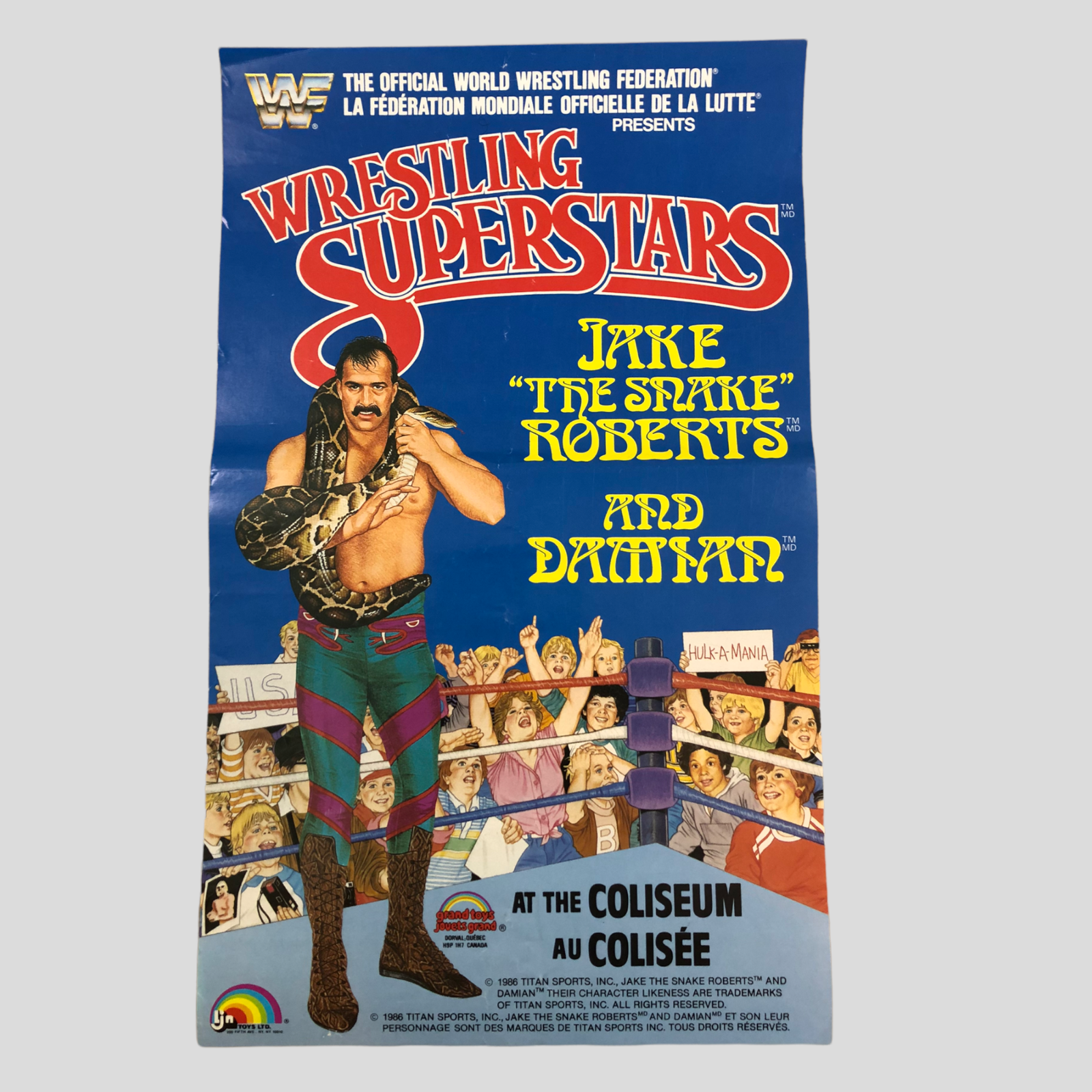 1987 WWF LJN Wrestling Superstars Series 4 Jake 