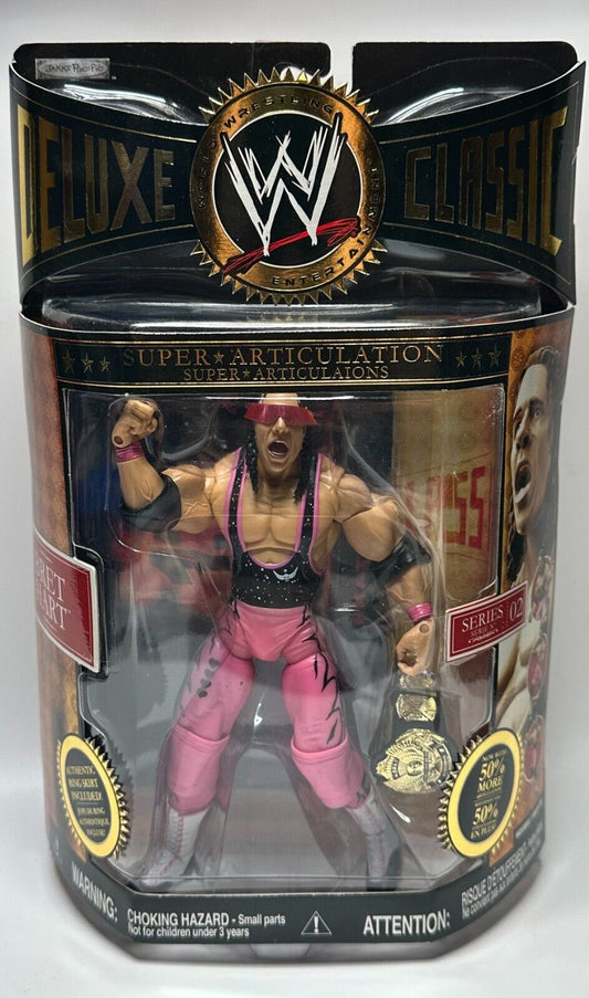 2007 WWE Jakks Pacific Deluxe Classic Superstars Series 2 Bret Hart