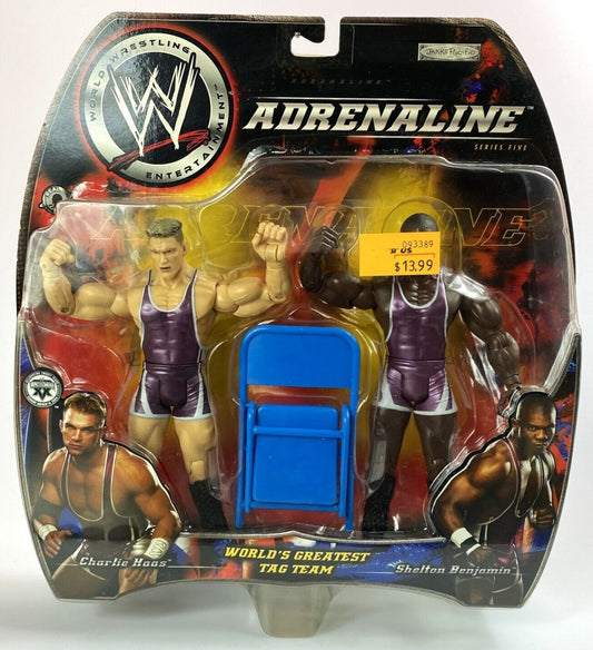 2004 WWE Jakks Pacific Adrenaline Series 5 World's Greatest Tag Team: Charlie Haas & Shelton Benjamin