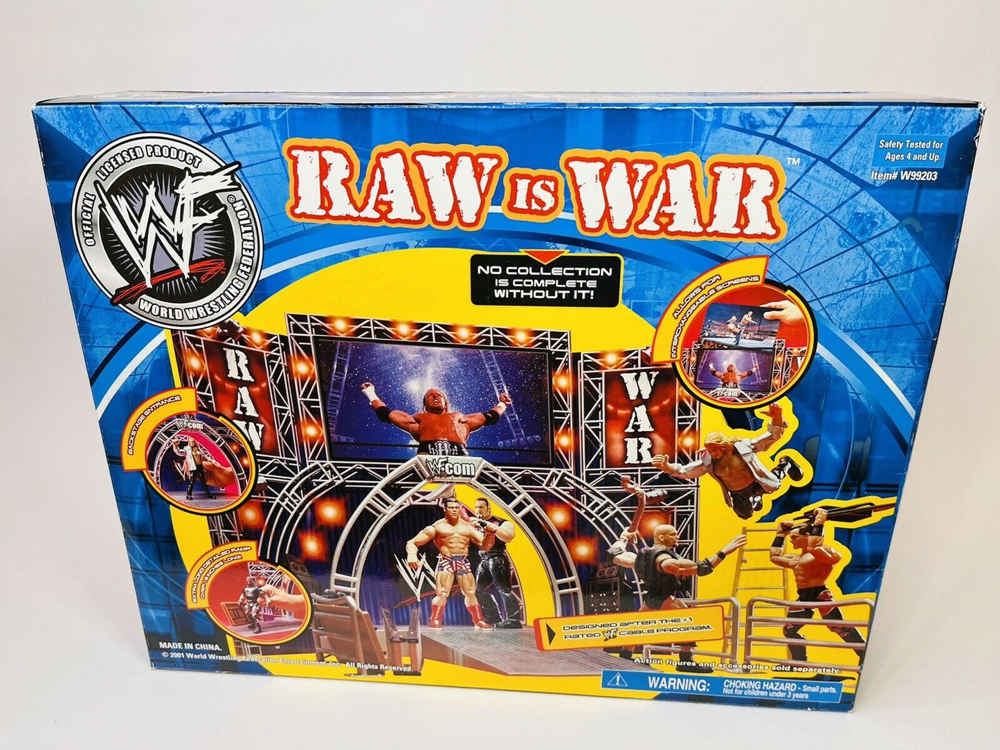 2001 WWF Jakks Pacific Titantron Live Raw Is War Entrance Stage Playset
