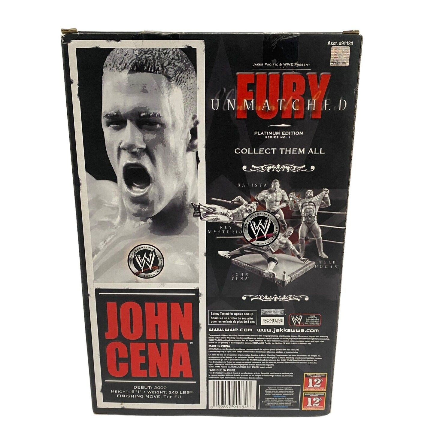 2007 WWE Jakks Pacific Unmatched Fury Series 1 John Cena