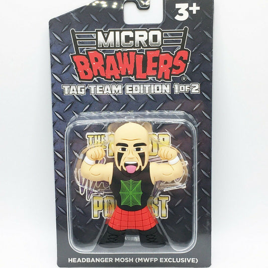 2022 MWFP Pro Wrestling Tees Micro Brawlers Headbangers: Mosh & Thrasher