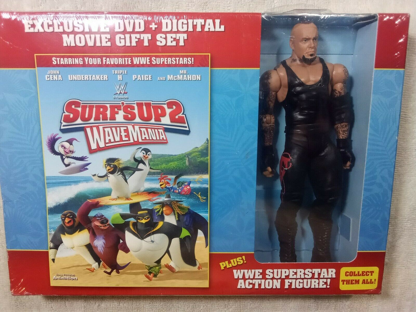 2016 WWE Mattel Surf's Up 2: Wavemania Walmart Exclusive DVD Gift Set Undertaker [Basic Triple Threat Match Series 4]