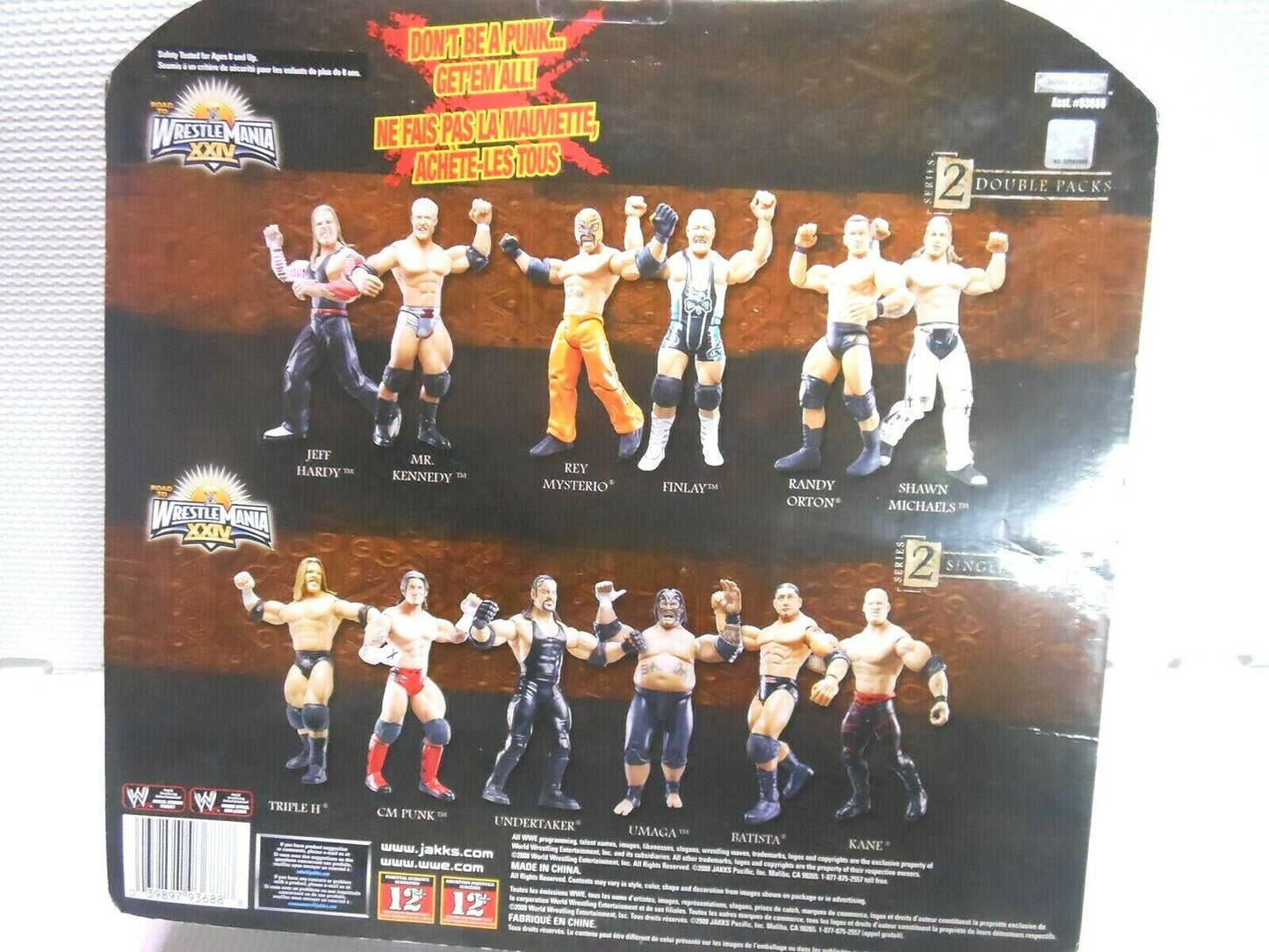 2008 WWE Jakks Pacific Ruthless Aggression Road to WrestleMania XXIV Signature Gear Rey Mysterio [With Black & Green Pants]