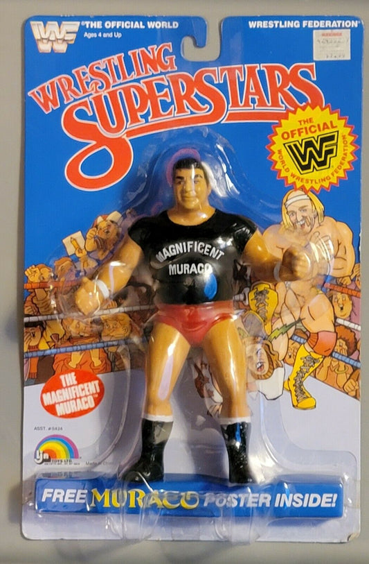 1986 WWF LJN Wrestling Superstars Series 3 The Magnificent Muraco [With Small Text on Shirt]