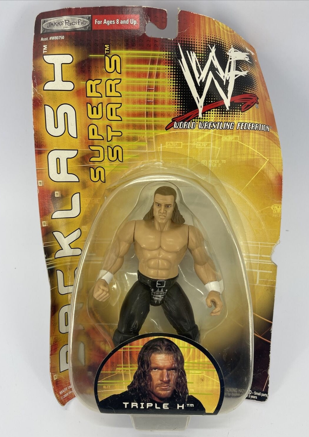 2000 WWF Jakks Pacific Backlash Series 2 Triple H [Exclusive ...