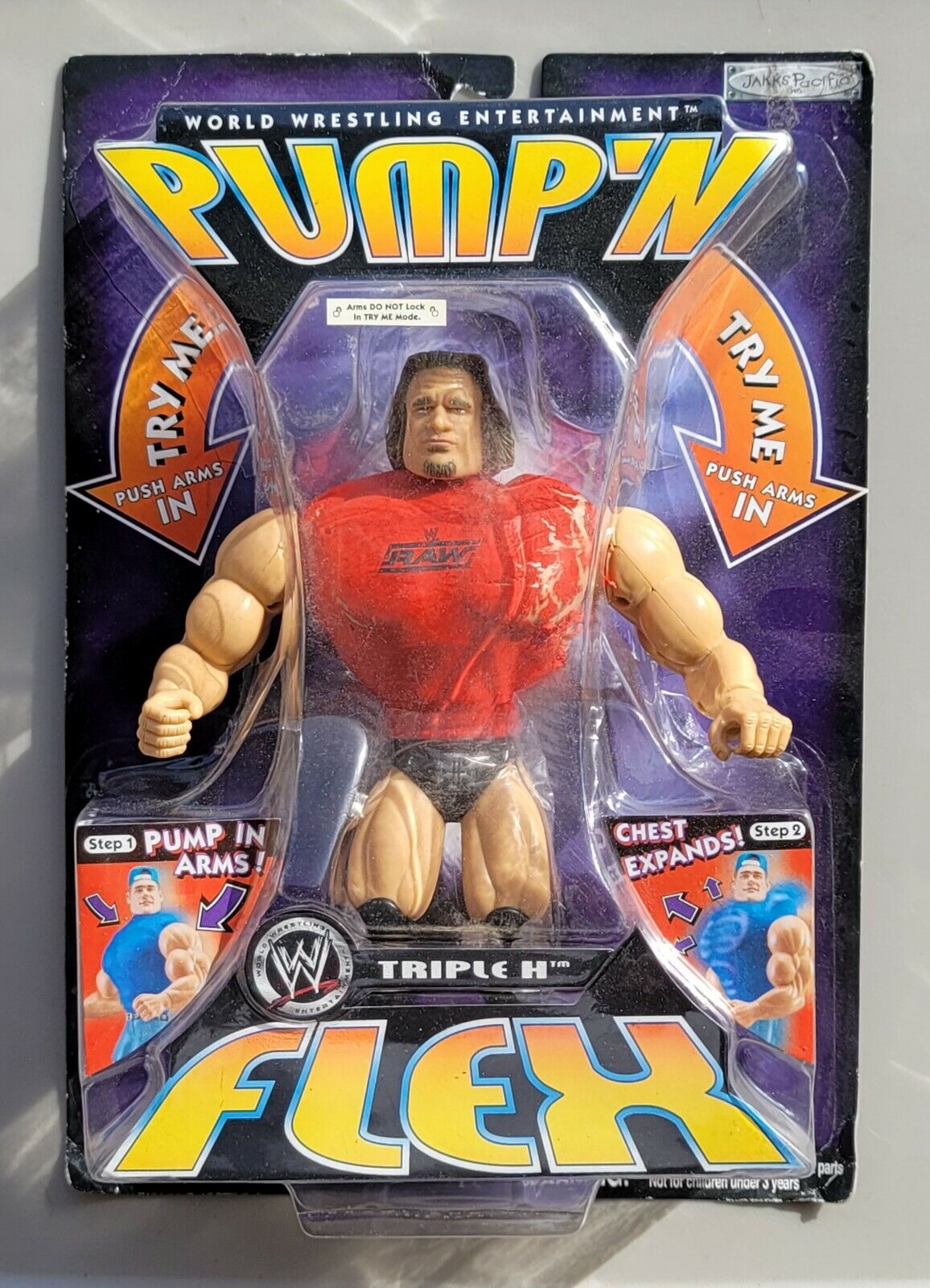 2004 WWE Jakks Pacific Pump 'N' Flex Series 1 Triple H