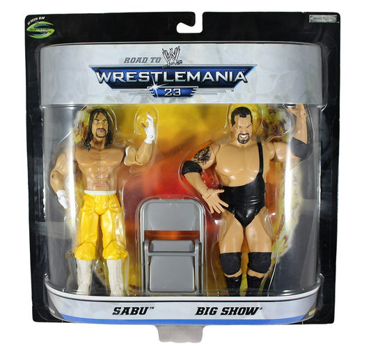 2006 WWE Jakks Pacific Ruthless Aggression Road to WrestleMania 23 2-Packs Series 1: Sabu & Big Show