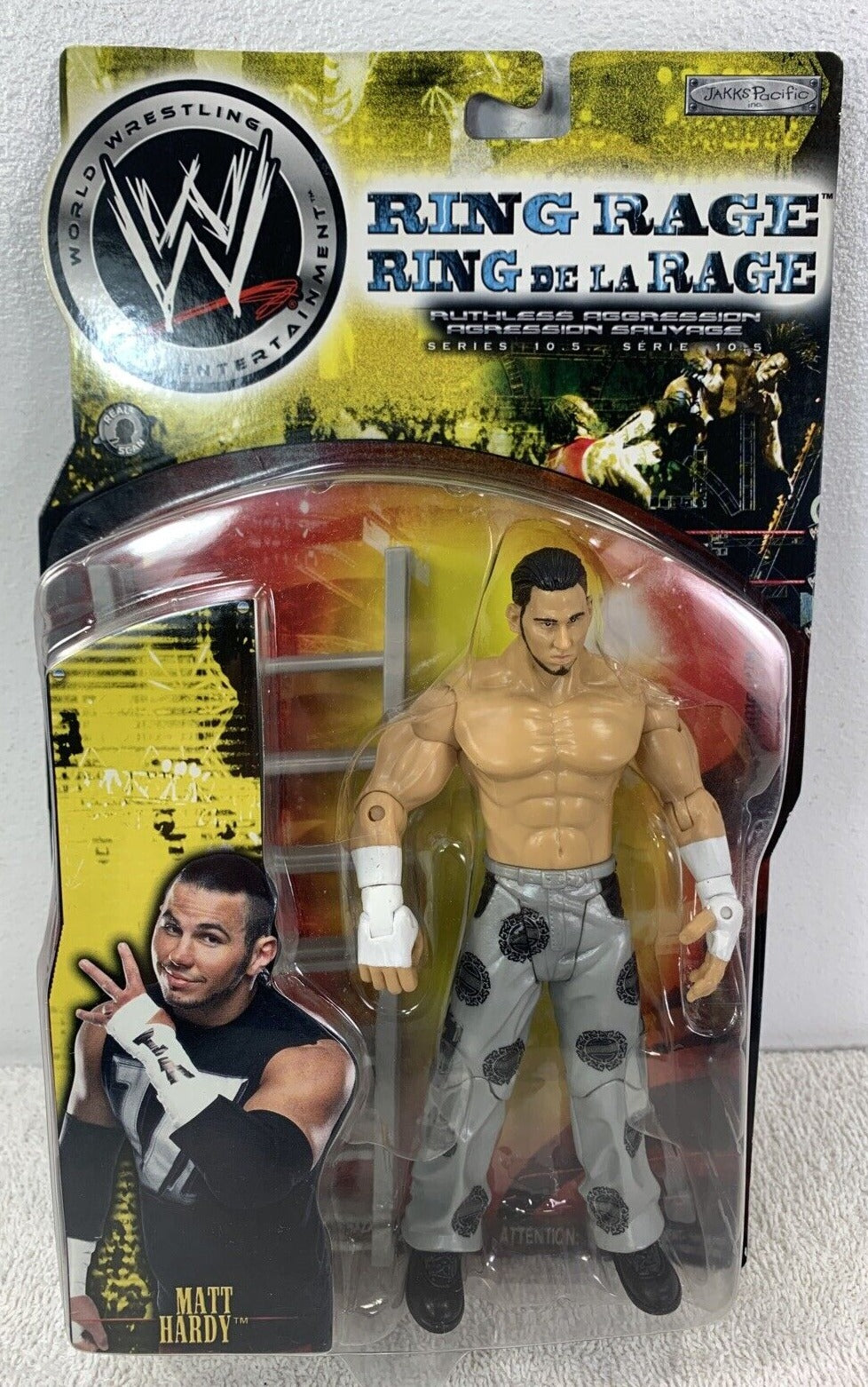 2004 WWE Jakks Pacific Ruthless Aggression Series 10.5 "Ring Rage" Matt Hardy