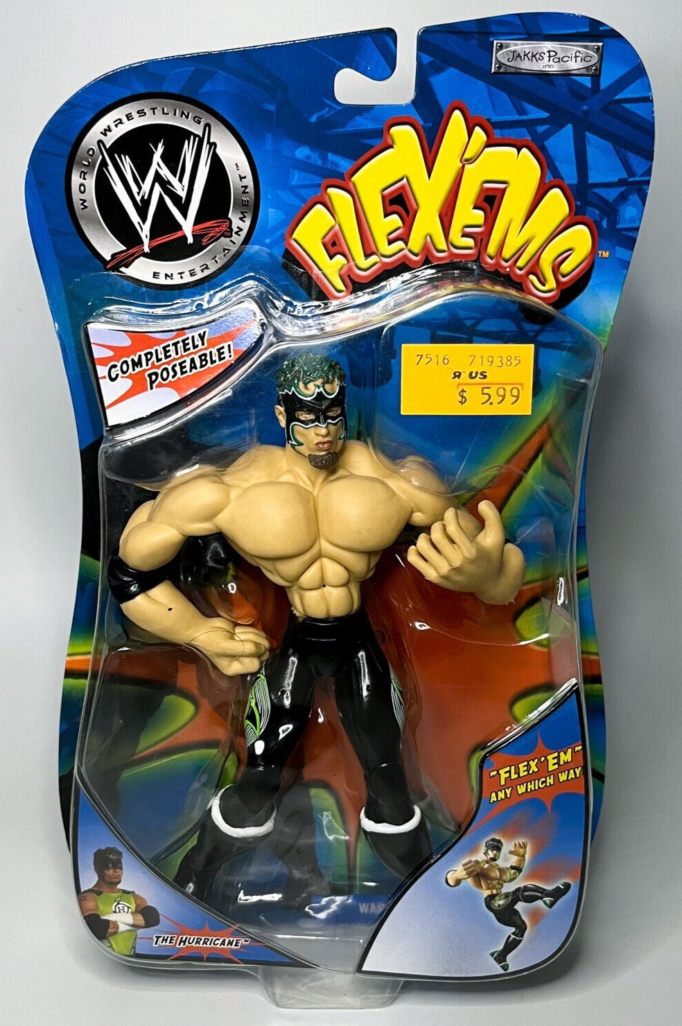 2003 WWE Jakks Pacific Flex 'Ems Series 2 The Hurricane