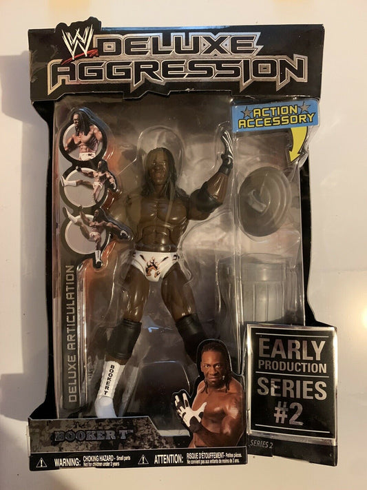 2006 WWE Jakks Pacific Deluxe Aggression Series 2 Booker T [Early Production]