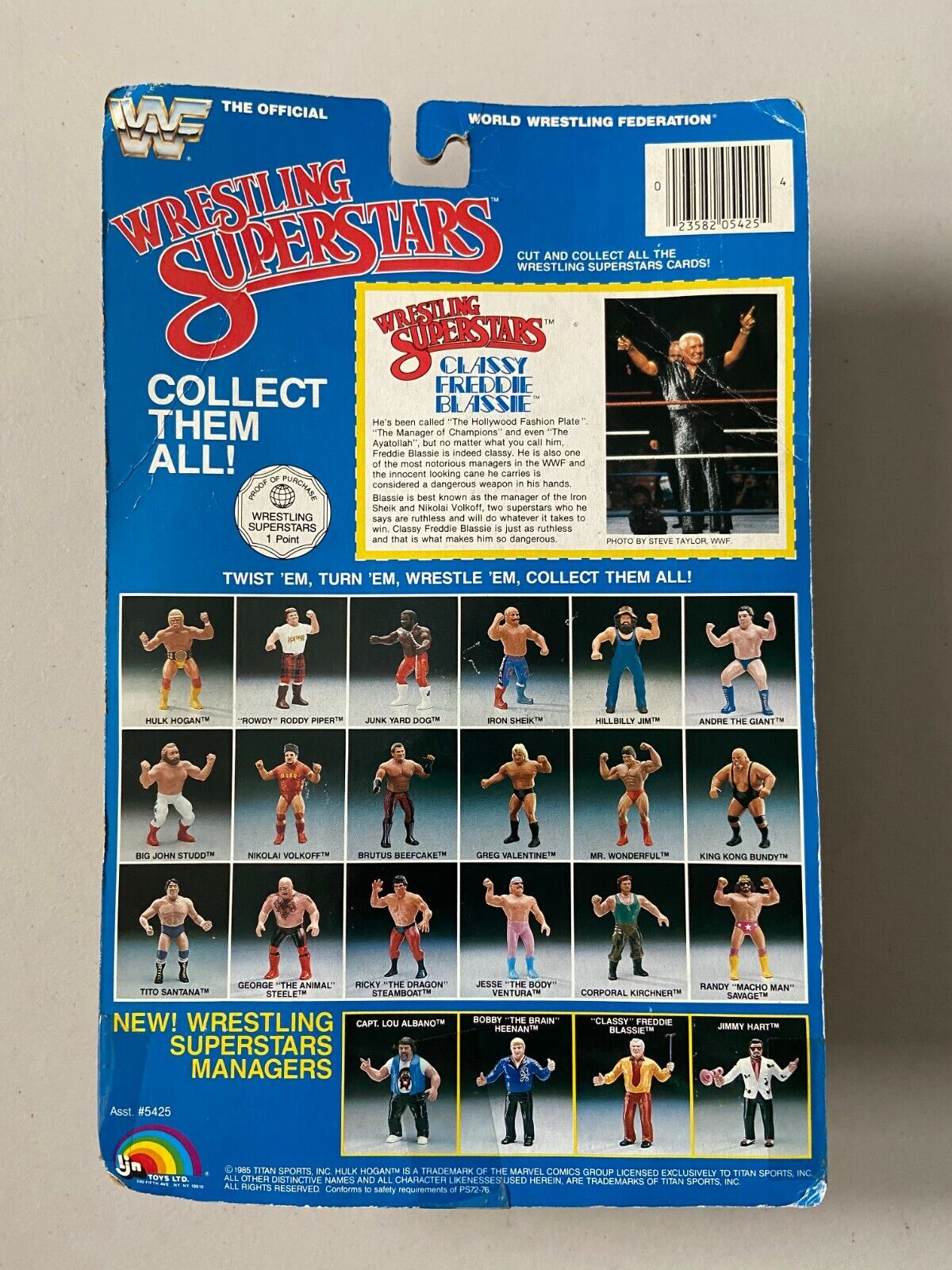 1986 WWF LJN Wrestling Superstars Series 3 Classy Freddie Blassie
