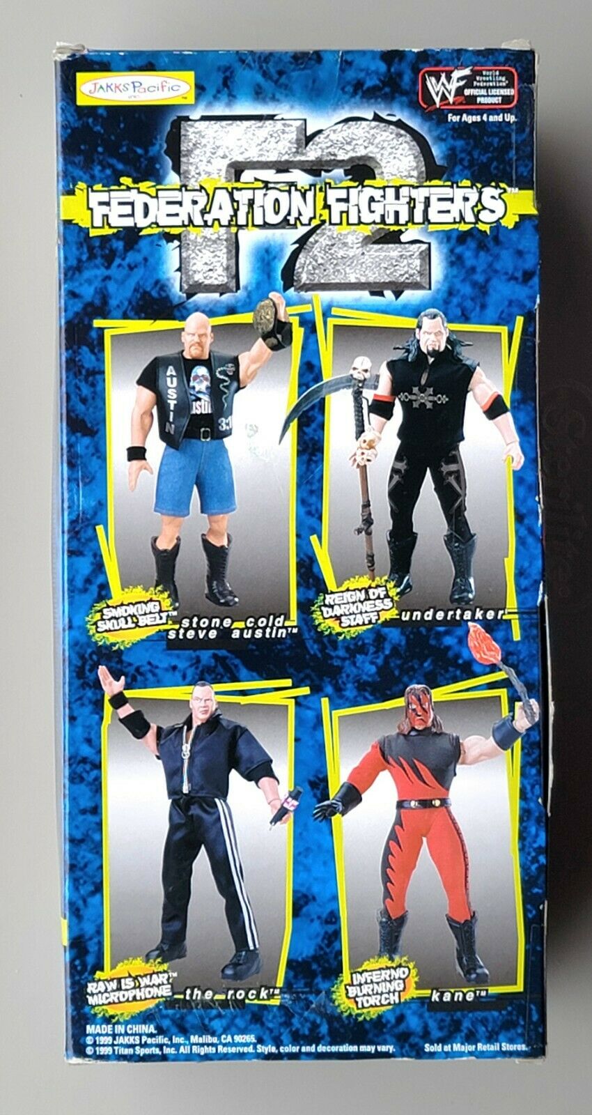 【WWF】Federation Fighters ストーンコールド　フィギュア 1999 WWF Jakks Pacific 12