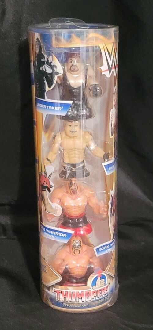 2014 WWE Wicked Cool Toys Thumbpers Series 2 4-Pack: Undertaker, Randy Orton, Road Warrior Hawk & Road Warrior Animal