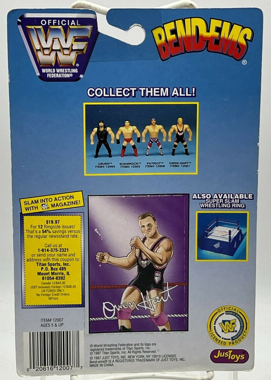 1997 WWF Just Toys Bend-Ems Series 7 Owen Hart