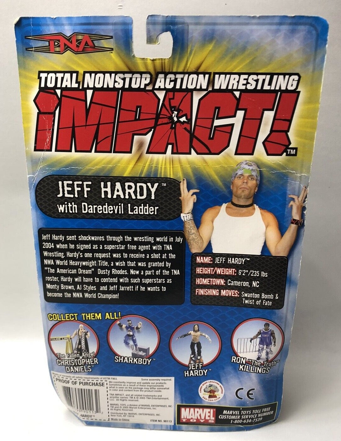 2005 Total Nonstop Action [TNA] Wrestling Impact! Marvel Toys 