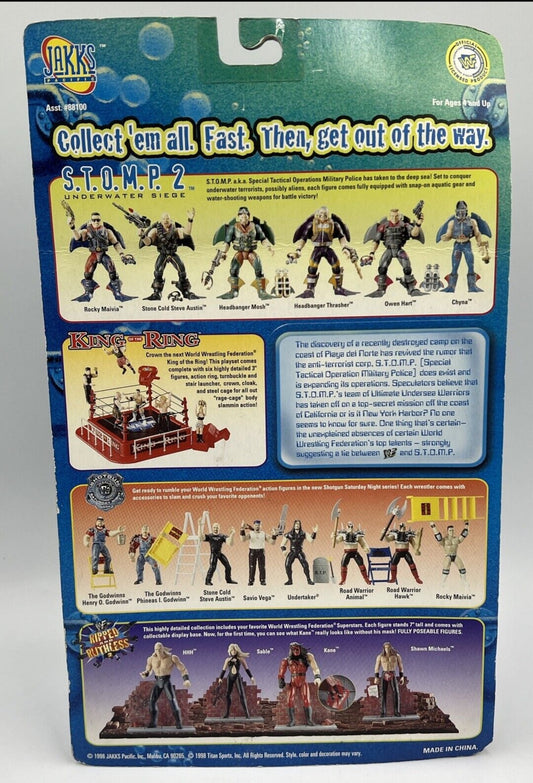 1998 WWF Jakks Pacific S.T.O.M.P. Series 2 Owen Hart