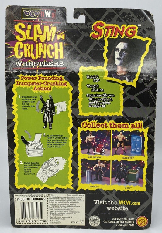 1999 WCW Toy Biz Slam 'N' Crunch Sting