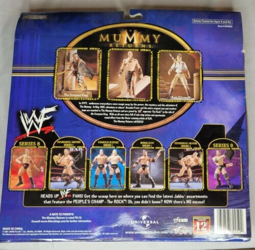 2001 WWF Jakks Pacific Titantron Live "Rock Solid" Mummy Returns Box Set: The Rock & The Scorpion King [Version 2]