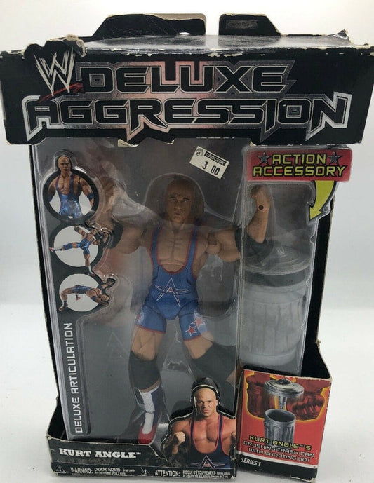 2005 WWE Jakks Pacific Deluxe Aggression Series 1 Kurt Angle