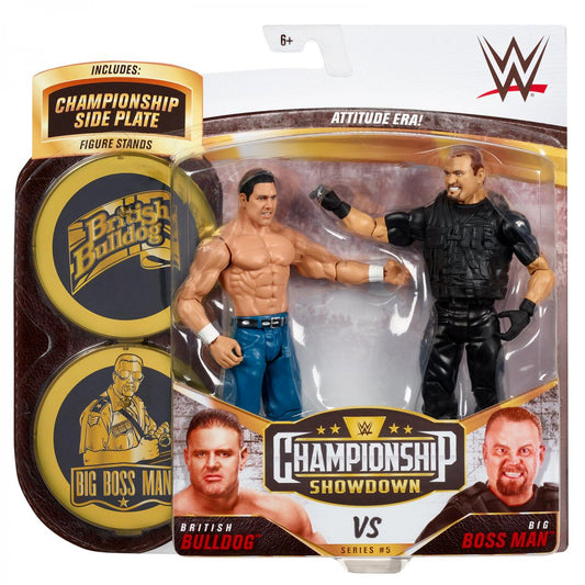 2021 WWE Mattel Basic Championship Showdown Series 5 British Bulldog vs. Big Boss Man