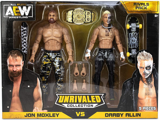 2021 AEW Jazwares Unrivaled Collection Amazon Exclusive Jon Moxley vs. Darby Allin Rivals Pack