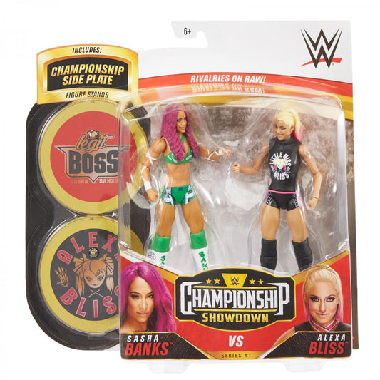 2020 WWE Mattel Basic Championship Showdown Series 1 Sasha Banks vs. Alexa Bliss