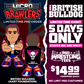2022 Pro Wrestling Tees Micro Brawlers Limited Edition British Bulldog [Hart Foundation]
