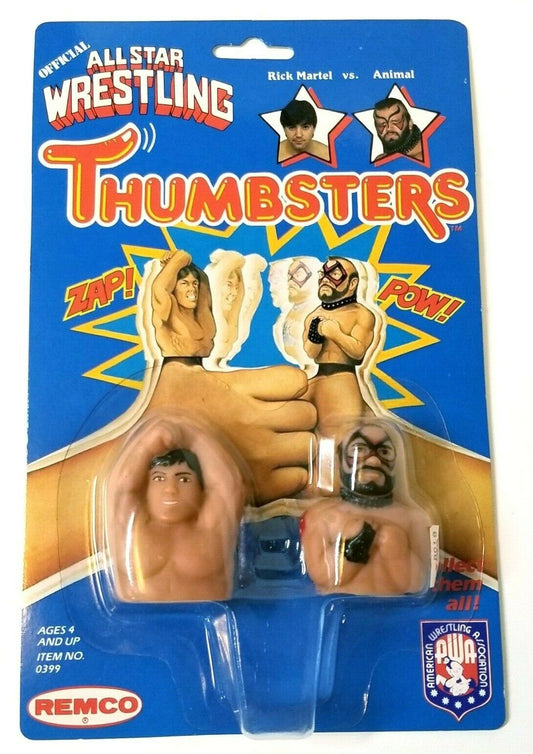 1985 AWA Remco Thumbsters Rick Martel vs. Animal