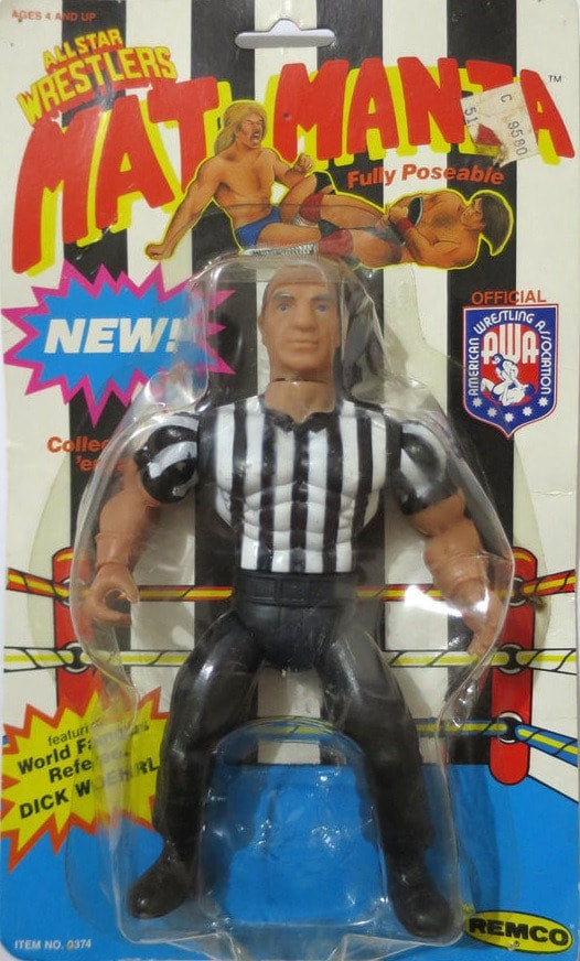 1986 AWA Remco All Star Wrestlers Series 5 "Mat Mania" Dick Woehrle [With Light Eyes]