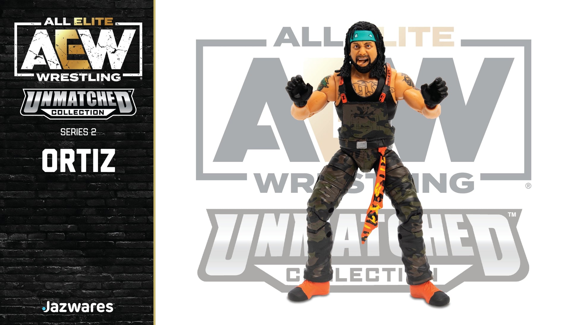 AEW Ortiz Unmatched Series 2 #11 Action Figure - Collectible Wrestling Figure For Fans