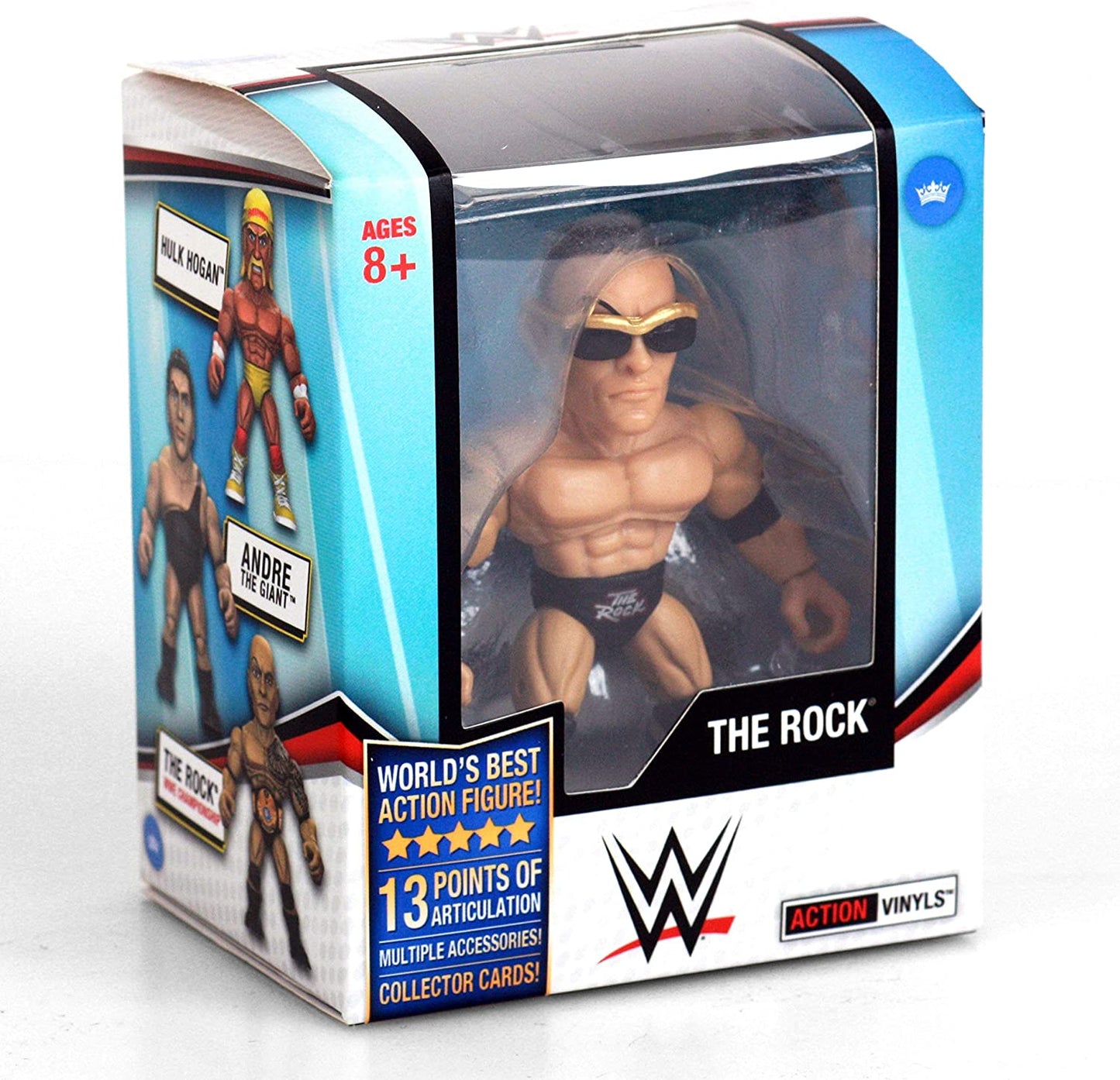 2020 WWE The Loyal Subjects Action Vinyls Series 4 The Rock [With Belt Off & Red-Outlined Logo]