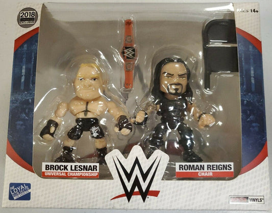 2018 WWE The Loyal Subjects Action Vinyls Exclusives Brock Lesnar vs. Roman Reigns [Exclusive]