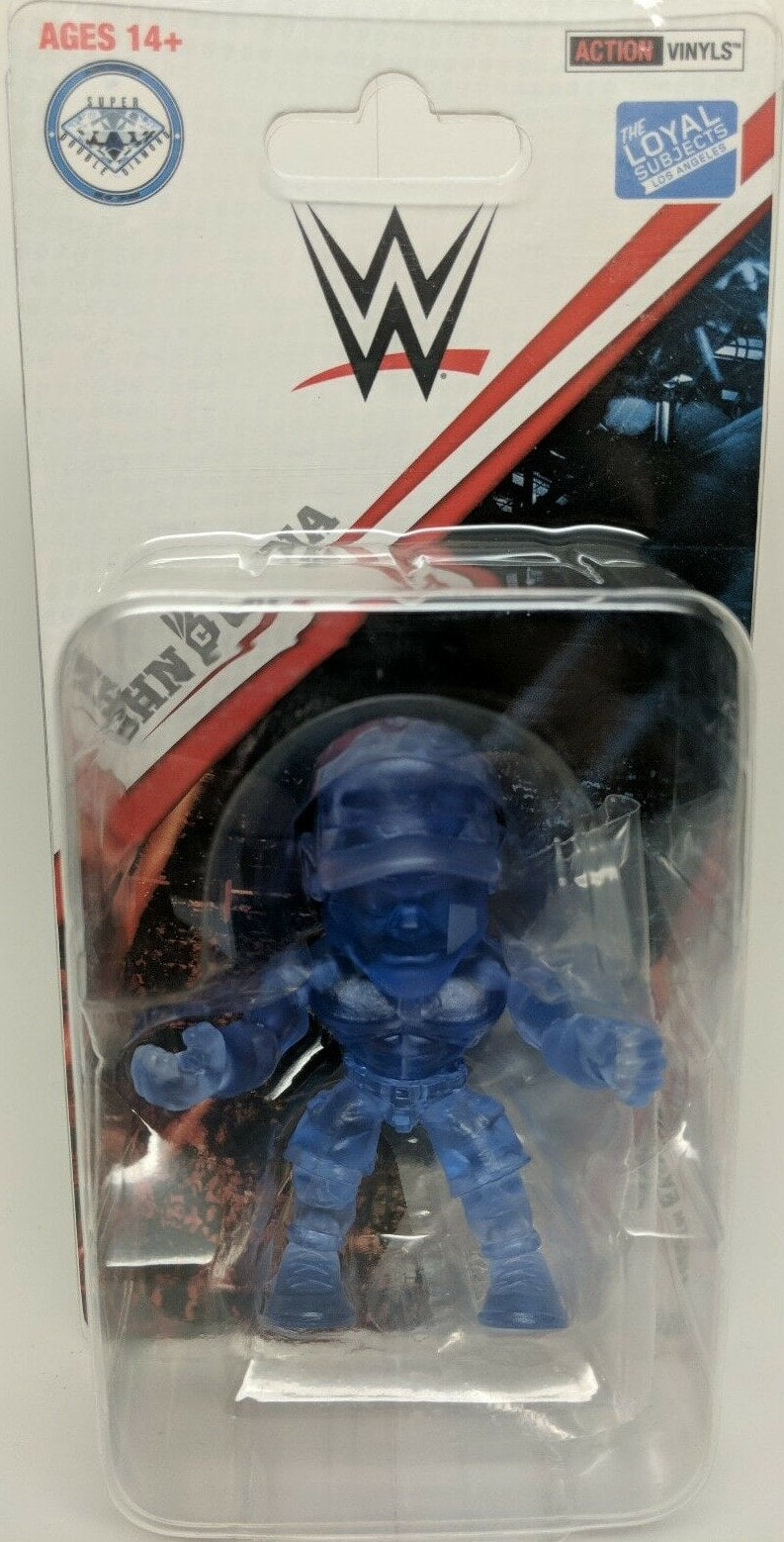 2018 WWE The Loyal Subjects Action Vinyls Exclusives John Cena [Exclusive, Clear Blue Edition]