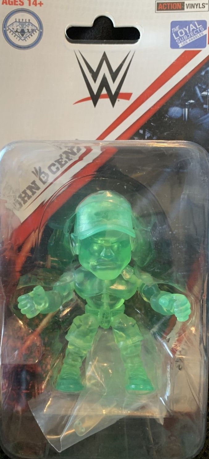 2018 WWE The Loyal Subjects Action Vinyls Exclusives John Cena [Exclusive, Clear Green Edition]