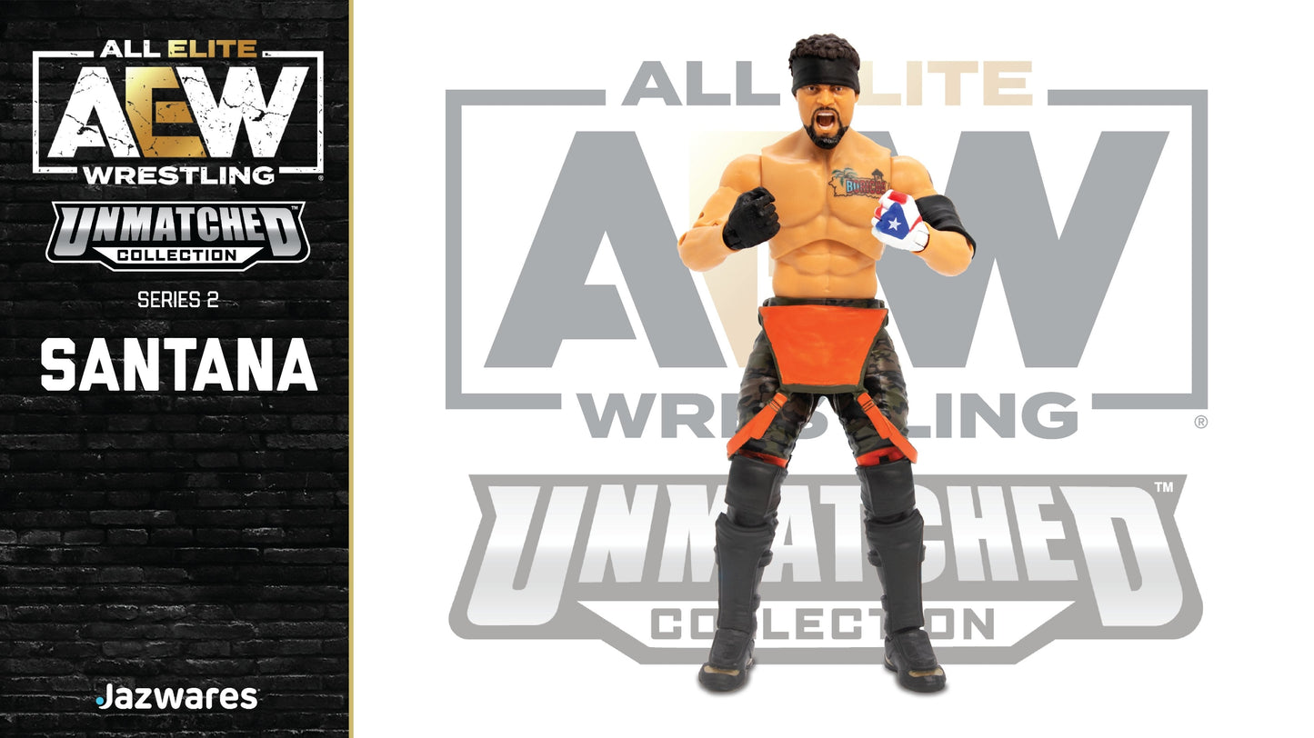 2022 AEW Jazwares Unmatched Collection Series 2 #10 Santana