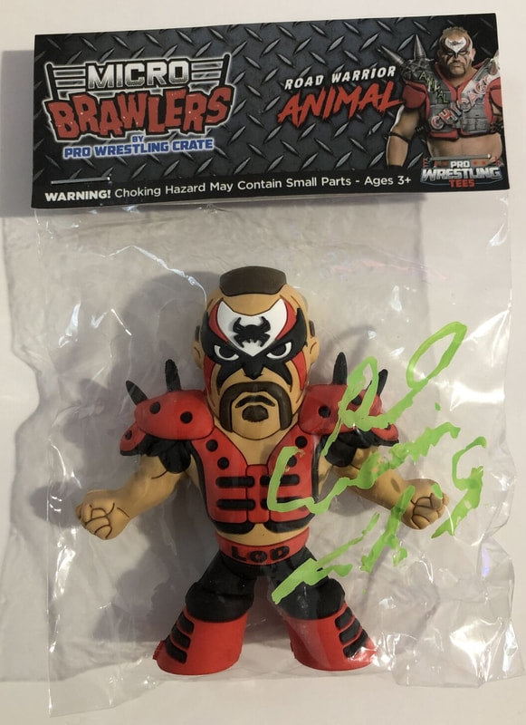 2018 Pro Wrestling Tees Crate Exclusive Micro Brawlers Road Warrior Animal [February]