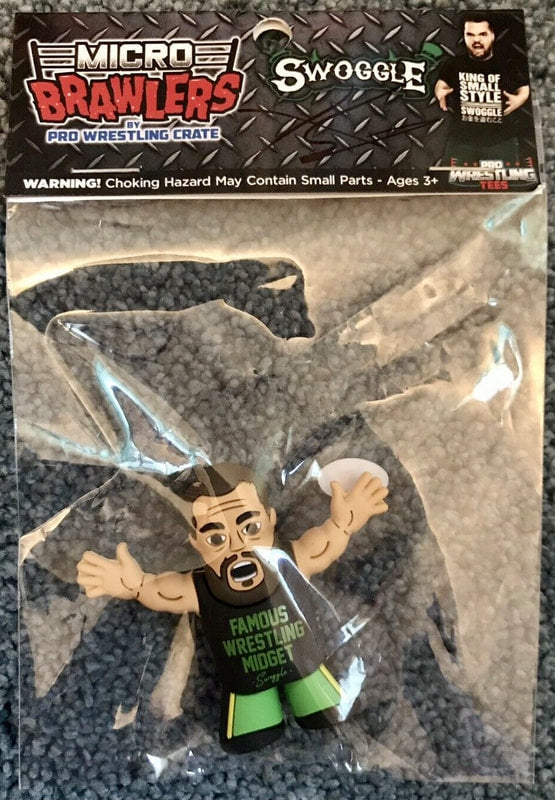 2018 Pro Wrestling Tees Micro Brawlers Swoggle [Famous Wrestling Midget Variant]